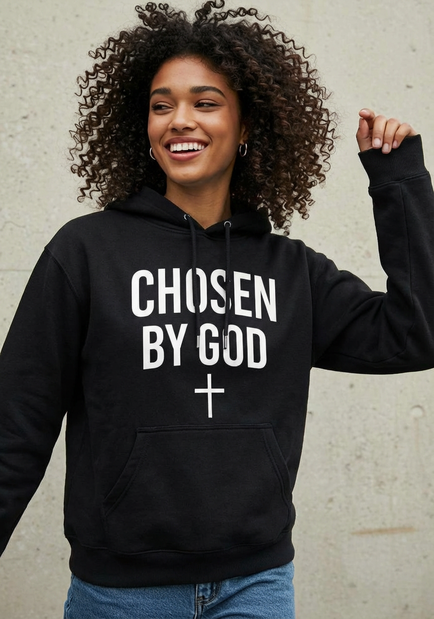 CHOSEN BY GOD™ Premium Hoodie – Christian Faith Streetwear